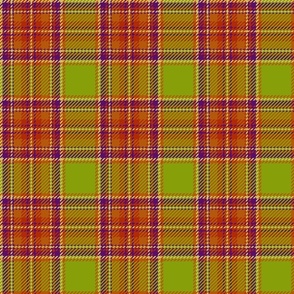 60s mod plaid green