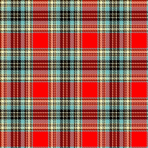 50s plaid classic red