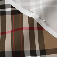 Southdown tartan - 6" tan diagonal