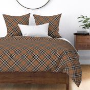 Southdown tartan - 6" tan diagonal