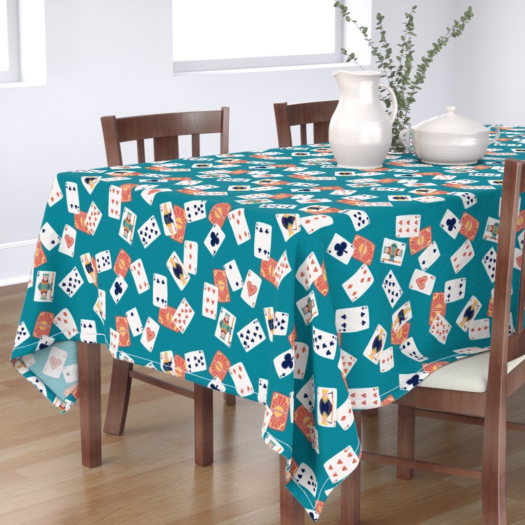 Playing Cards Game Rechteckige Tischdecke | Spoonflower