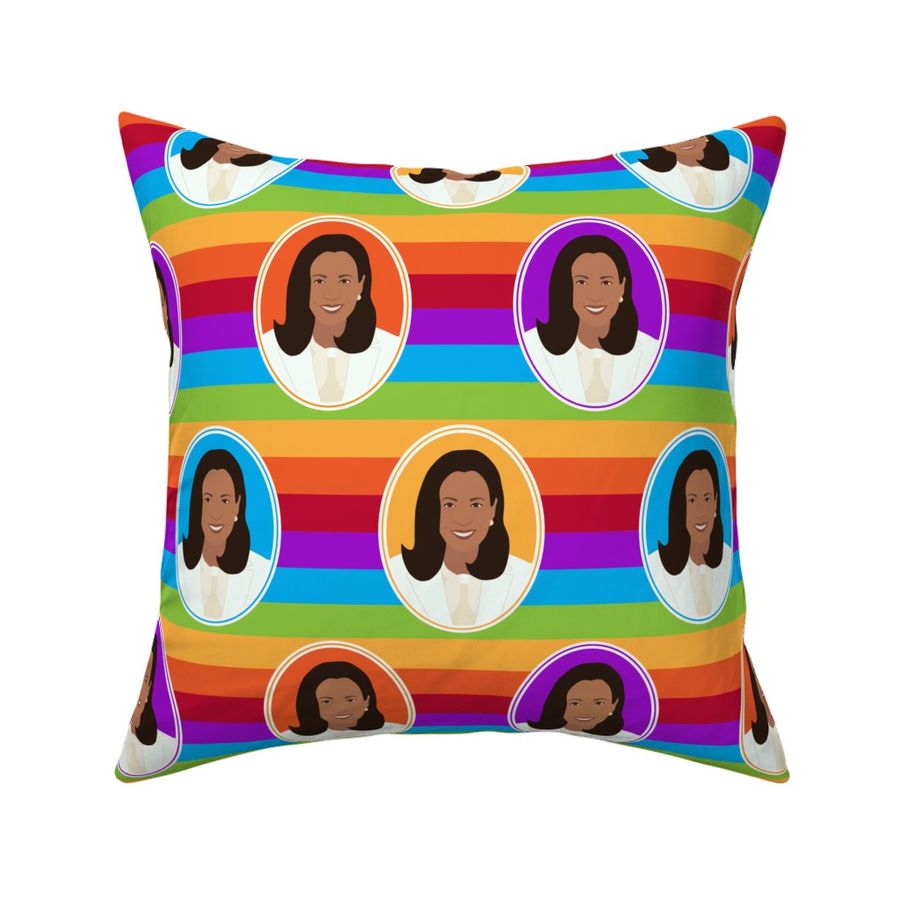 Rainbow stripes Kamala Harris Vice President