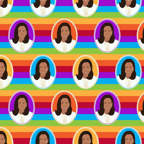 Rainbow stripes Kamala Harris Vice President