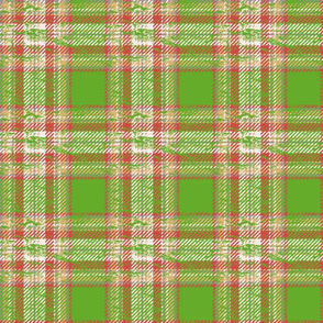 80s kitchen plaid green worn