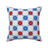 Checkers - Blue - Small  Scale