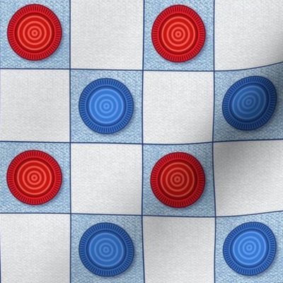 Checkers - Blue - Small  Scale