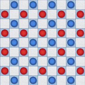 Checkers - Blue - Small  Scale