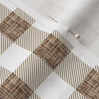 1" topaz linen buffalo check