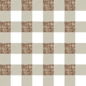 1" topaz linen buffalo check