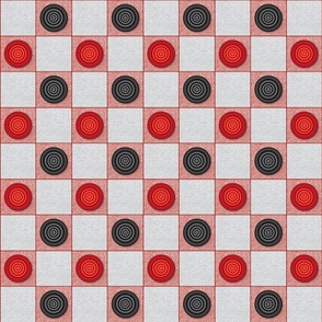 Checkers - Red & Black - Small Scale
