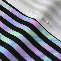Marbled Unicorn Bengal Stripe Pattern Vertical in White
