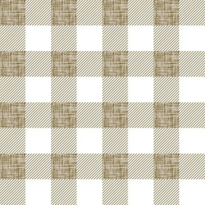 1" pearwood linen buffalo check