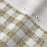 1/2" pearwood linen buffalo check