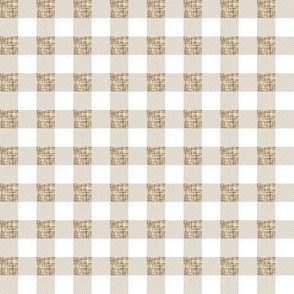 1/2" sand linen buffalo check