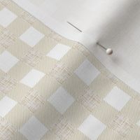 1/2" champagne linen buffalo check