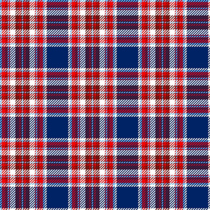 red white and blue plaid blue