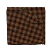 One Inch Russet Brown and Black Houndstooth Check