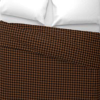 One Inch Russet Brown and Black Houndstooth Check