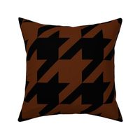 Six Inch Seal Brown and Black Houndstooth Check