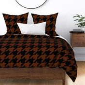 Six Inch Seal Brown and Black Houndstooth Check