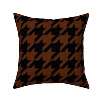 Three Inch Seal Brown and Black Houndstooth Check
