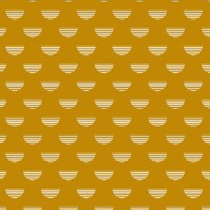 Abstract Mid century modern pattern. Geometry Ochre Mustard Yellow. Circle