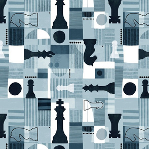 Abstract chess set