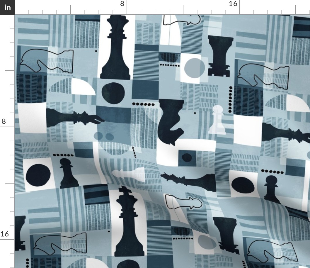 Abstract chess set