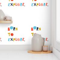 Born to Explore Tea Towel Wall Art