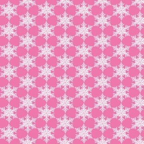 Snowflake on pink