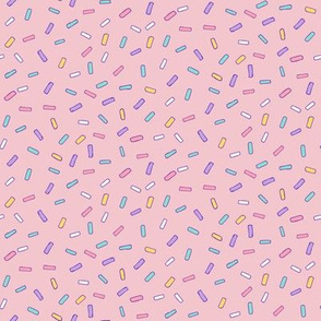 Candy Sprinkles on Pink