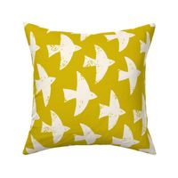 soar high large scale in mustard yellow by Pippa Shaw