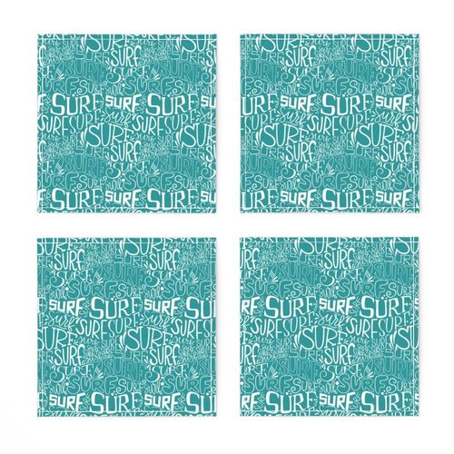 Surf lettering over teal background_small scale