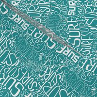 Surf lettering over teal background_small scale