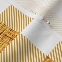 2" burnished gold linen buffalo check