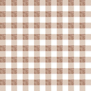 1/2" spice linen buffalo check