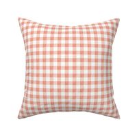 1/2" geranium linen buffalo check