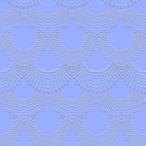 Dissent Deco, 3D Periwinkle on Periwinkle