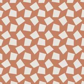 Abstract Mid century modern pattern. Geometry Terracotta. Terrazzo