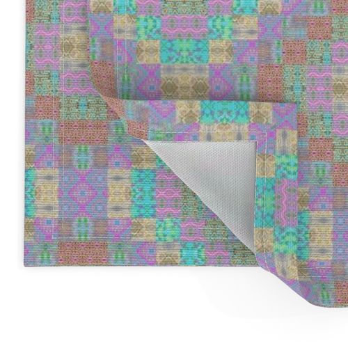 Cathleen diamonds mint turquoise coral peach patchwork  table runner tablecloth napkin placemat dining pillow duvet cover throw blanket curtain drape upholstery cushion duvet cover wallpaper fabric living decor clothing shirt 