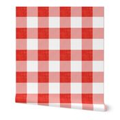 2" red linen no. 2 buffalo check