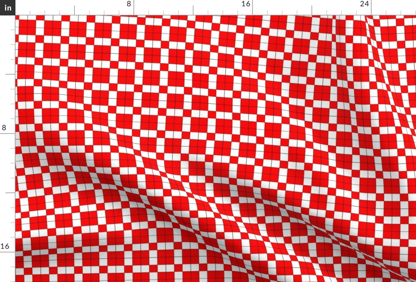 Checkered #1 red