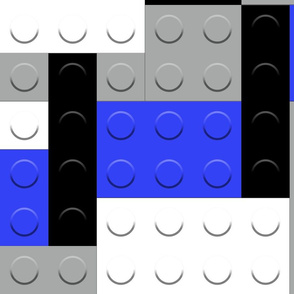 gray blue brick building blocks large big 10x