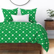 Bright green Daisy Dot, LARGE 