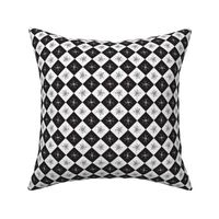 Retro Atomic Age Check ~ Black and Whit