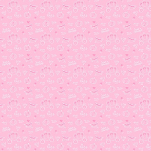 Cinderella - secondary pattern pink - TINY