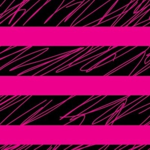 1,5´´ Punk stripes Magenta and Black