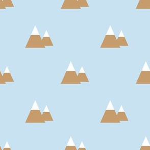 Winter mountains repeat pattern background