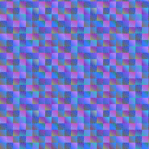 Multi Colored Squares in Violet, Blue, Purple and More
