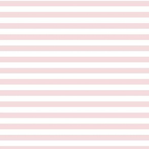 Rosewater Bengal Stripe Pattern Horizontal in White